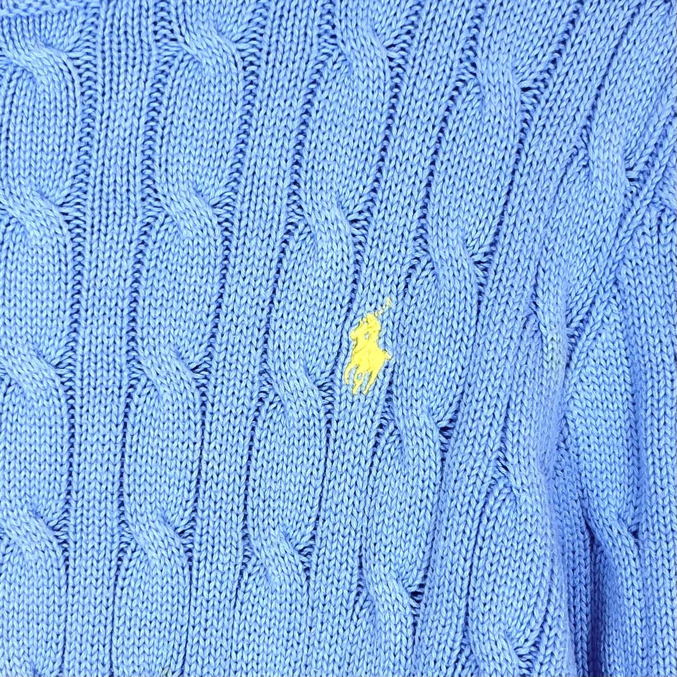 POLO RALPH LAUREN ポロラルフローレン ポニー ロゴ刺繍 長袖 ケーブル 