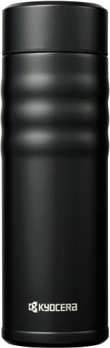 京セラ 水筒 セラミック コーヒー ボトル マグボトル 500ml スクリュー栓 内面セラミック加工 真空断熱構造 保温 保冷 CERAMUG セラマグ ブラック 黒 MB-17SBK-AZ