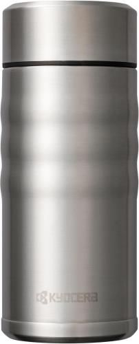 京セラ 水筒 セラミック コーヒー ボトル マグボトル 350ml スクリュー栓 内面セラミック加工 真空断熱構造 保温 保冷 CERAMUG セラマグ シルバー MB-12SSS-AZ