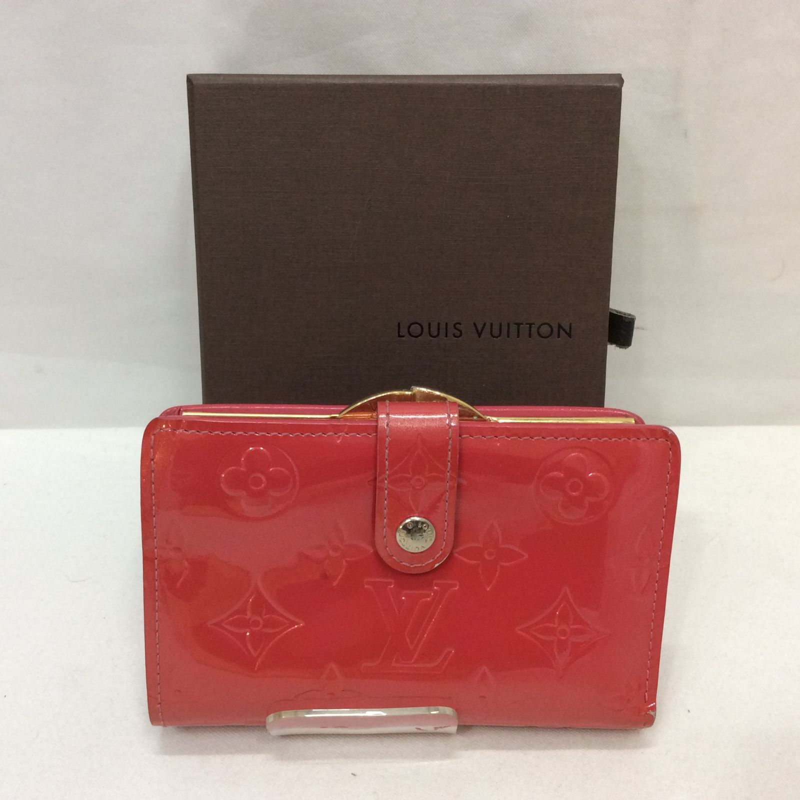 ルイヴィトン モノグラム ヴェルニ ポルトフォイユ ヴィエノワ がま口 赤系 楽天市場】【財布】LOUIS VUITTON ルイ ヴィトン モノグラムヴェルニ