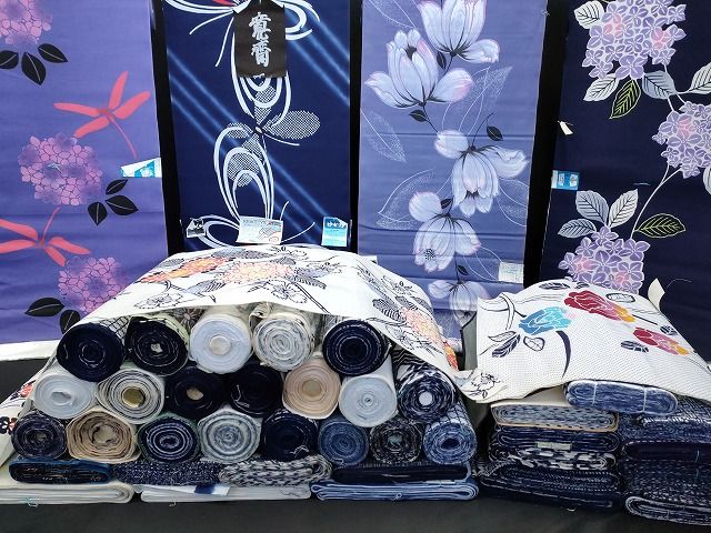 平和屋本店■浴衣反物 まとめて 45点 蝶 蜻蛉 花柄 Kansai 山本寛斎 絵里花 江戸城ゆかた など 全て未使用 ppp3759
