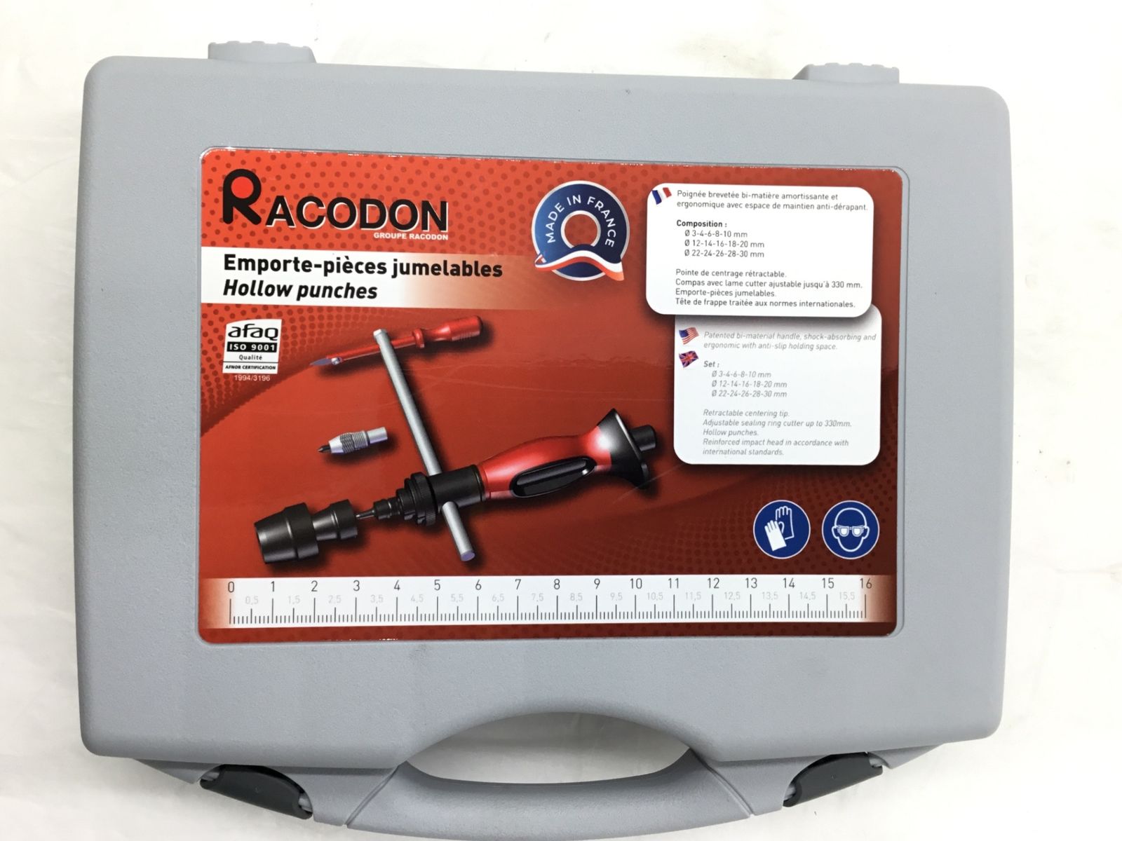 【未使用に近い】RACODON RJ330PC ☆ 穴あけポンチ 15個セット シールリングカッター付 [IT_KBYXM][半田][M04]