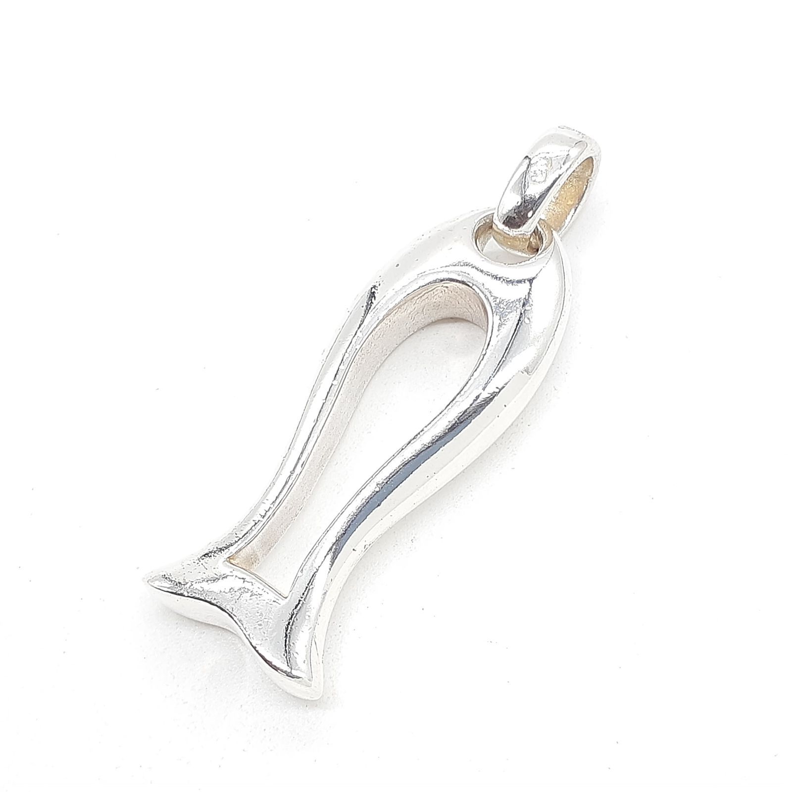 Clio Blue クリオブルー ネックレス ペンダントトップ チャーム シルバー SILVER 925 フィッシュ 魚 シルエット M6042316