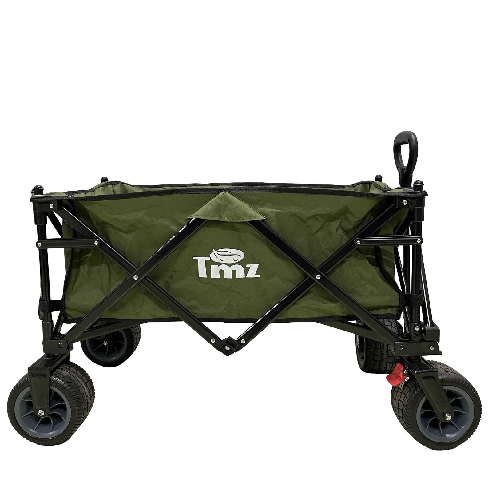 TMZ キャリーワゴン 130L 大容量 グリーン 耐荷重120kg ワンタッチ収束