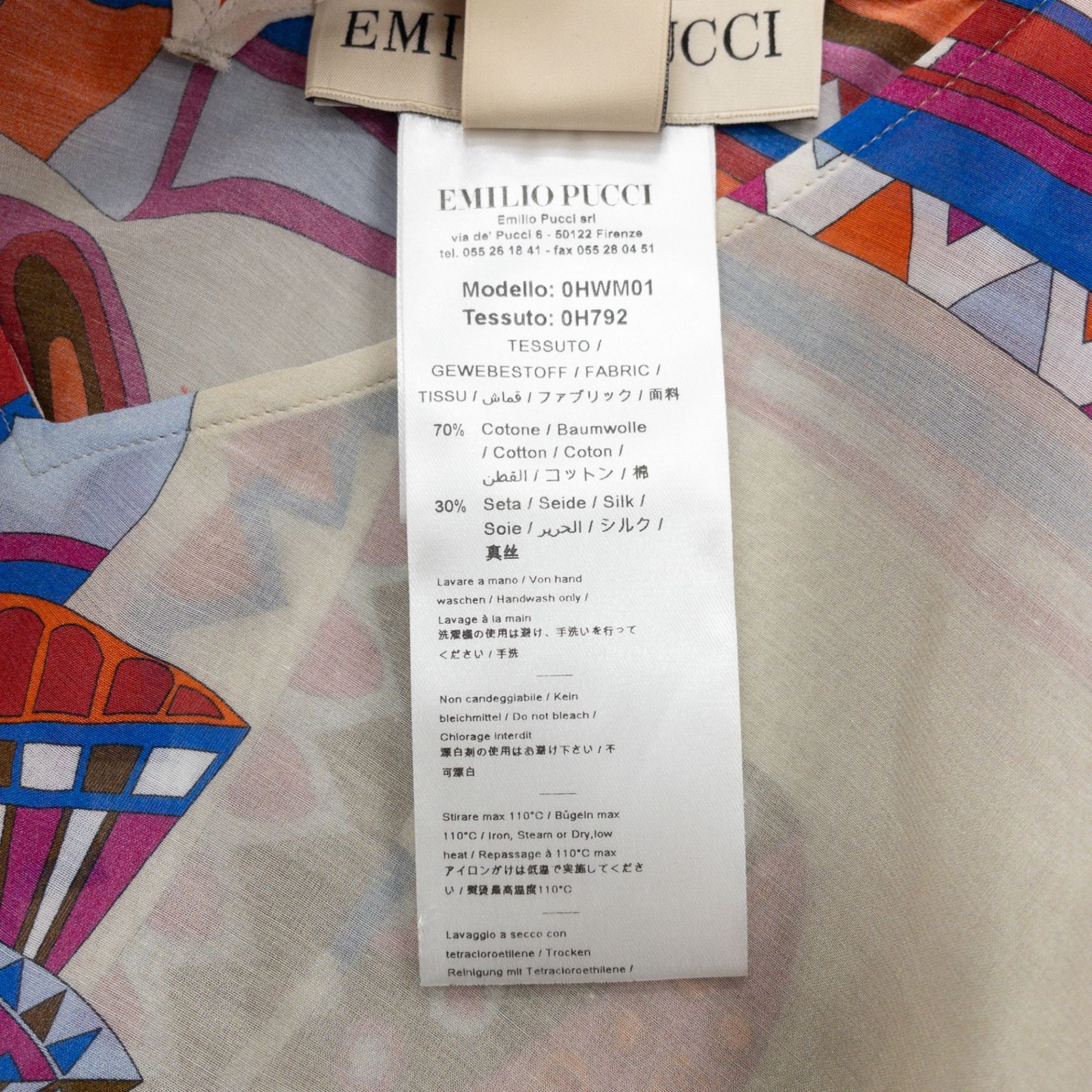 EMILIO PUCCI エミリオプッチ ケープ風トップス クロップド ショート丈