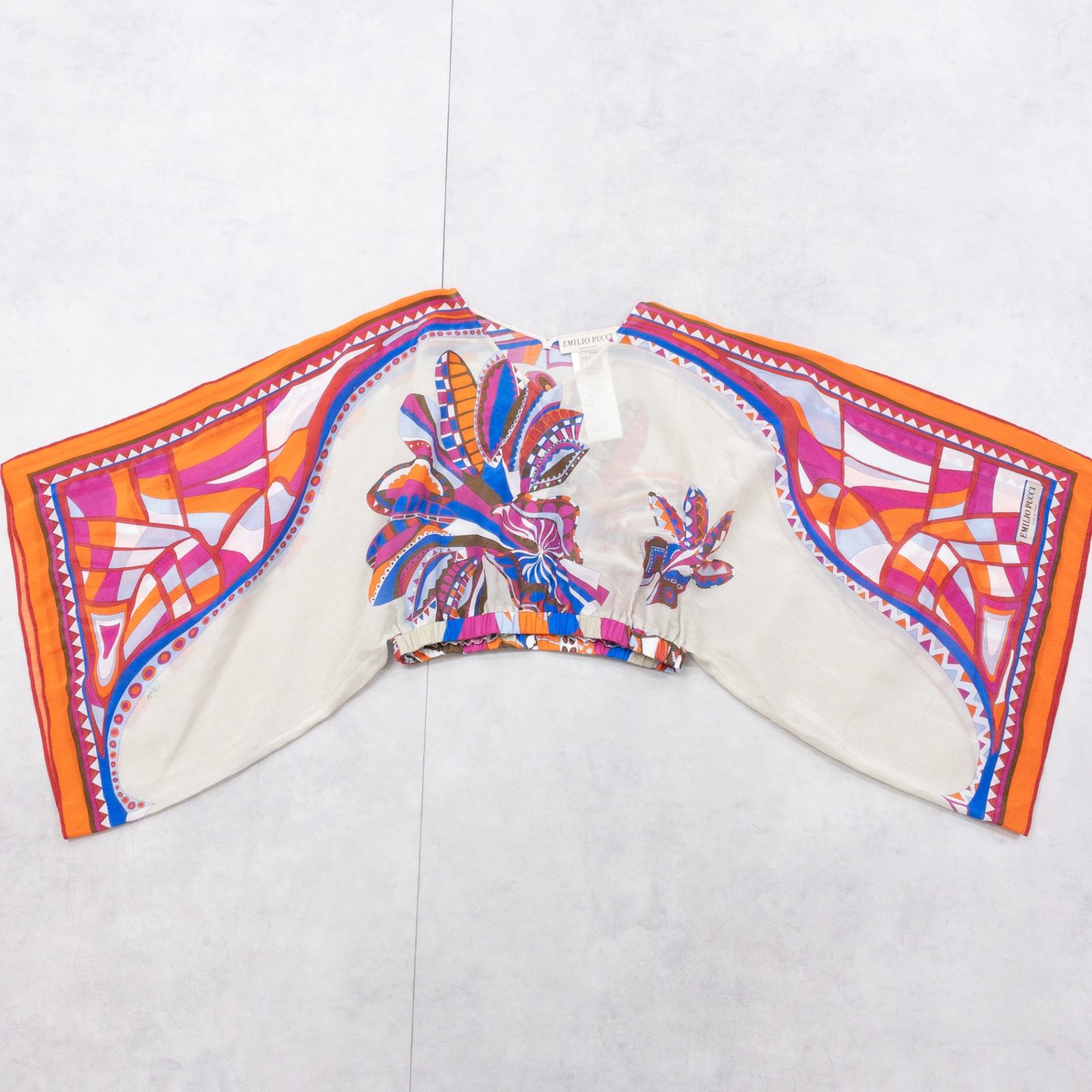 EMILIO PUCCI エミリオプッチ ケープ風トップス クロップド ショート丈