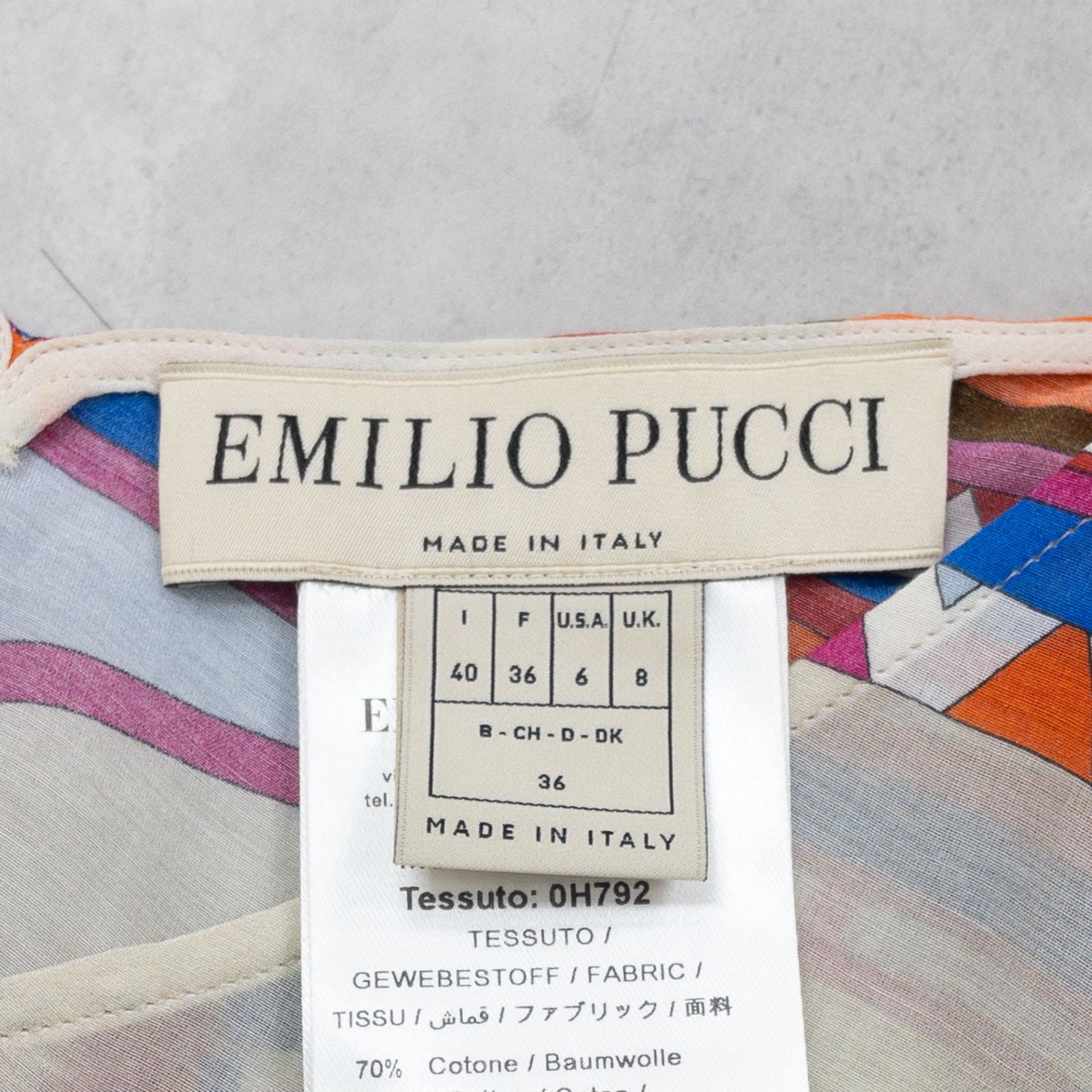 EMILIO PUCCI エミリオプッチ ケープ風トップス クロップド ショート丈
