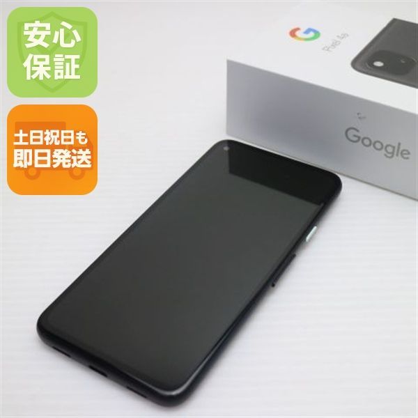 超美品 SoftBank Google Pixel 4a 128GB ジャストブラック スマホ 土日