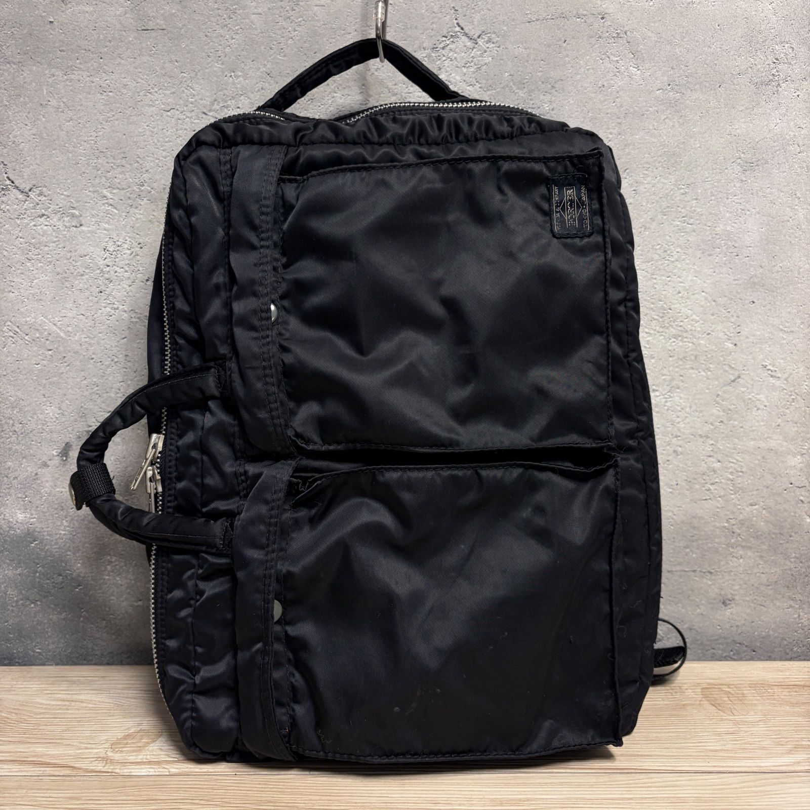 ✨PORTER 3WAY ビジネスバッグ ブラック リュック ブリーフケース Navy Box2-888