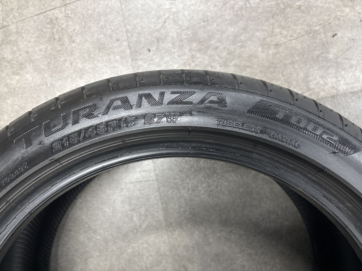 2025年製 バリ溝】ブリヂストン トランザ T002 215/45R17 4本 プリウス 2025年製 バリ溝】ブリヂストン トランザ T002 215/45R17 4本 プリウス