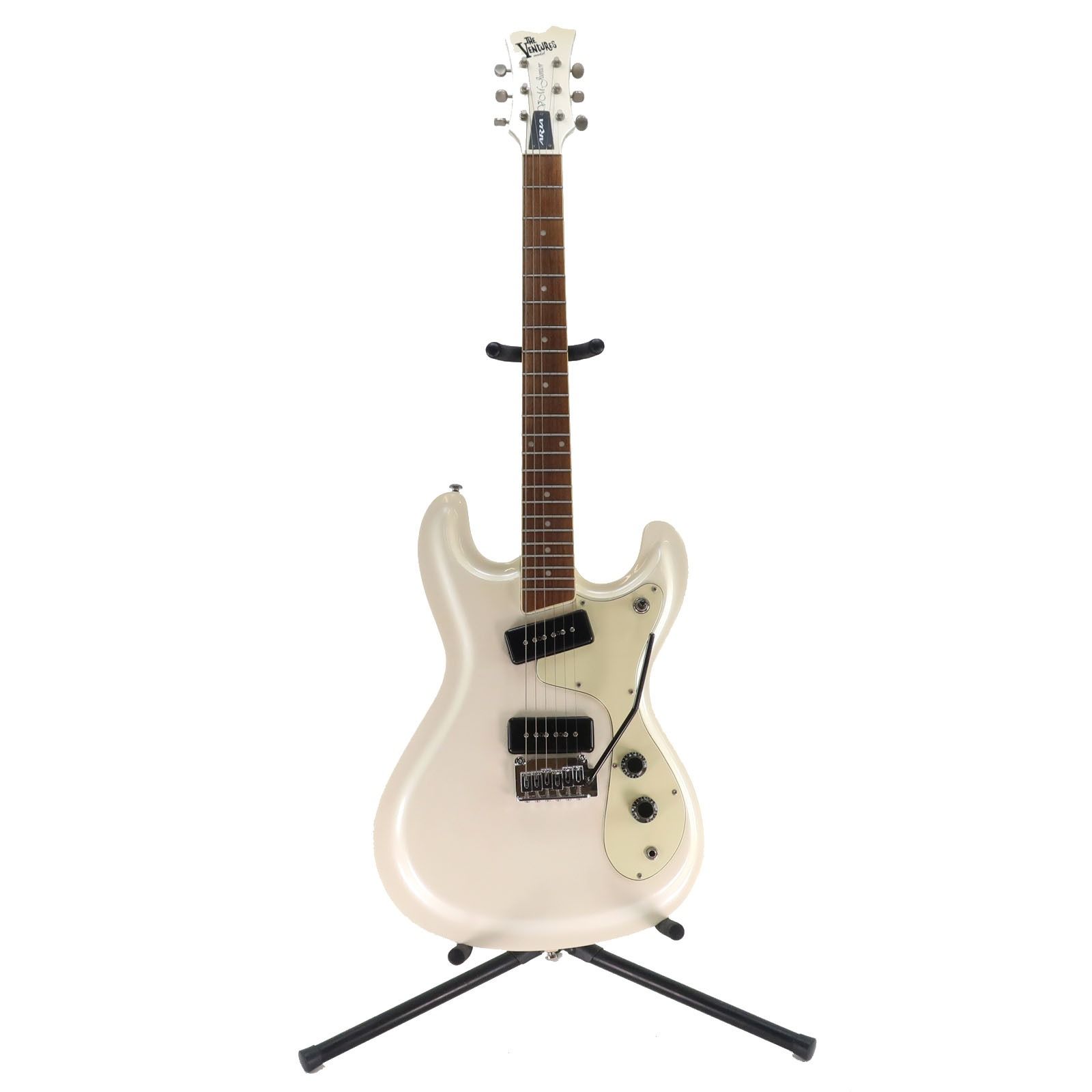 （美品）ARIA VCM-junior VM-65 ザ・ベンチャーズモデル Aria】アリア VCM-junior VM-65 ベンチャーズモデル パールホワイト _