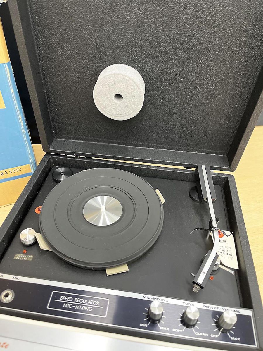 動作品！日本コロムビア ポータブルレコードプレーヤー 2190RM ポータブル・レコードプレーヤー【コロンビアGP-3R復刻モデル