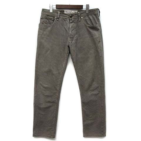 【新品未使用】Jacob Cohen ヤコブコーエン グレーウールパンツ 30 ヤコブコーエン JACOB COHEN 千鳥格子 スリム ストレート パンツ J688