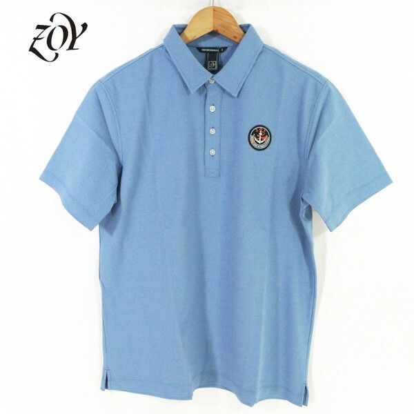 新品 ゾーイ ZOY ゴルフポロシャツ 1004 HCS689 LL-3Lサイズ 60%OFF 新品 ゾーイ ZOY ポロシャツ 1004 HCS689 LL-3Lサイズ ブルー