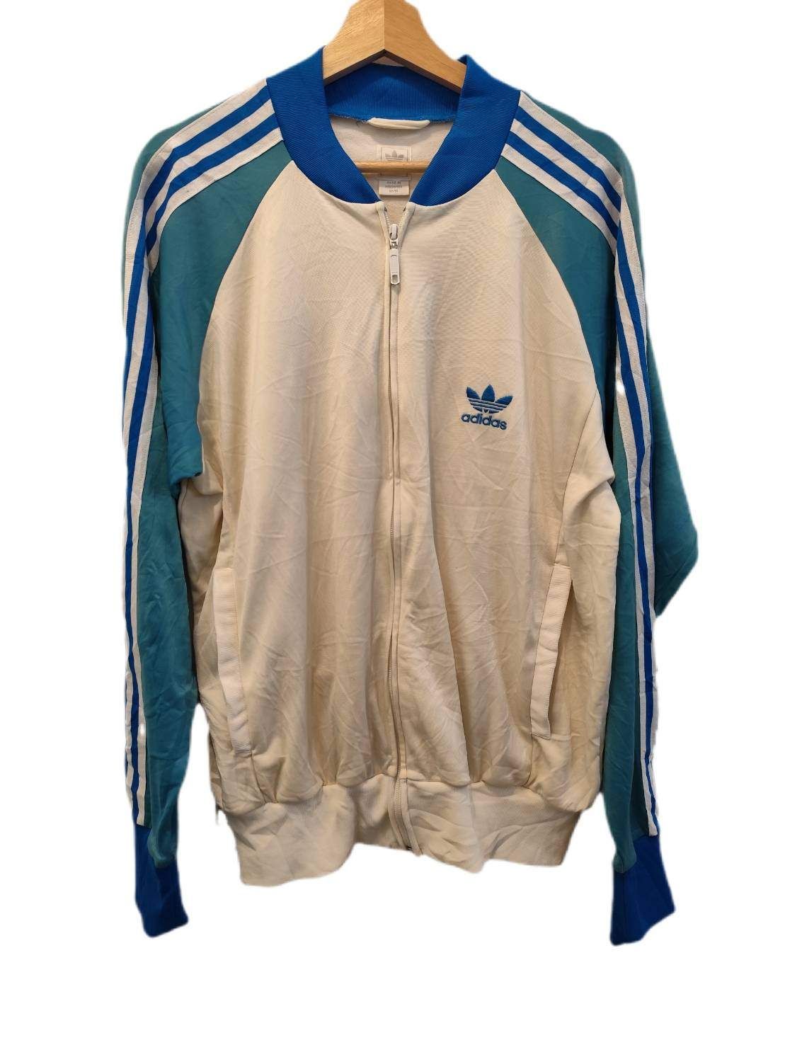 00s 2008年モデル adidas ATP 復刻　トラックジャケット Y2K adidas トラックジャケット size:M ホワイト×ブルー ATP復刻 00s やや
