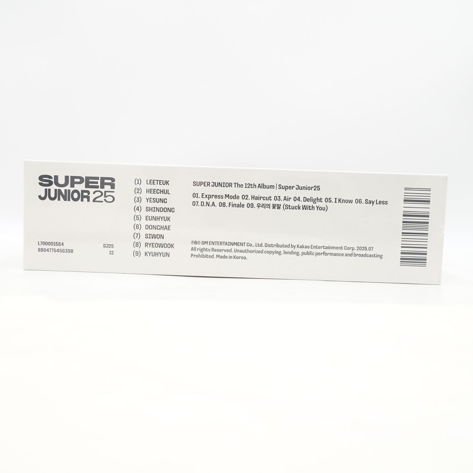 SUPER JUNIOR The 12th Album Super Junior25 (25 Ver.) 未開封 