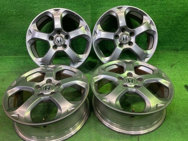 ホンダ HONDA 純正 ストリーム RN6 ホイール アルミ ガンメタ 17インチ 6J 5穴 4本 114.3 +55