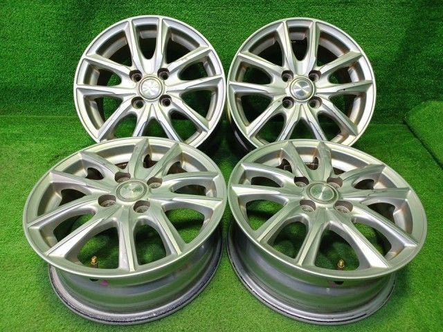 グラス ﾌｨｯﾄ ｼｬﾄﾙ ホイール アルミ シルバー 14インチ 5.5J 4穴 4本 100 +50 11,483円