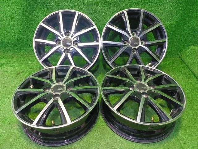 スポルトクローネ 軽 ホイール アルミ ブラックポリッシュ 14インチ 4.5J 4穴 4本 100 +45 11,640円