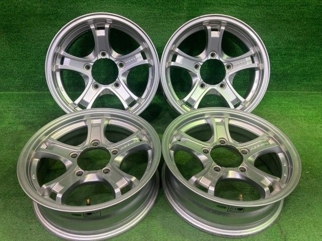 キーラー ｼﾞﾑﾆｰ ホイール アルミ シルバー 16インチ 5.5J 5穴 4本 139.7 +22