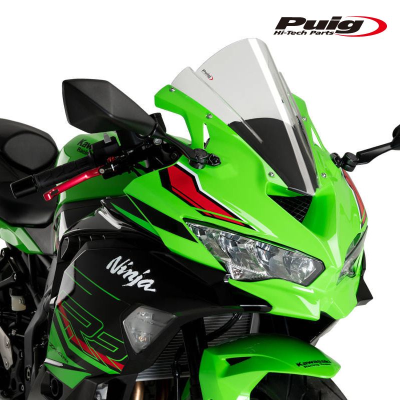 専用 バイク Puig 21767W Z-RACING SCREEN [CLEAR] Kawasaki ZX-4R Ninja