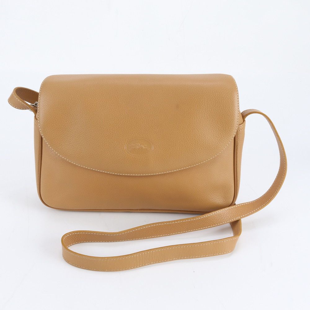 ロンシャン　レザーショルダー　ベージュ ロンシャン LONGCHAMP ハンドバッグ ショルダーバッグ プリアージュ