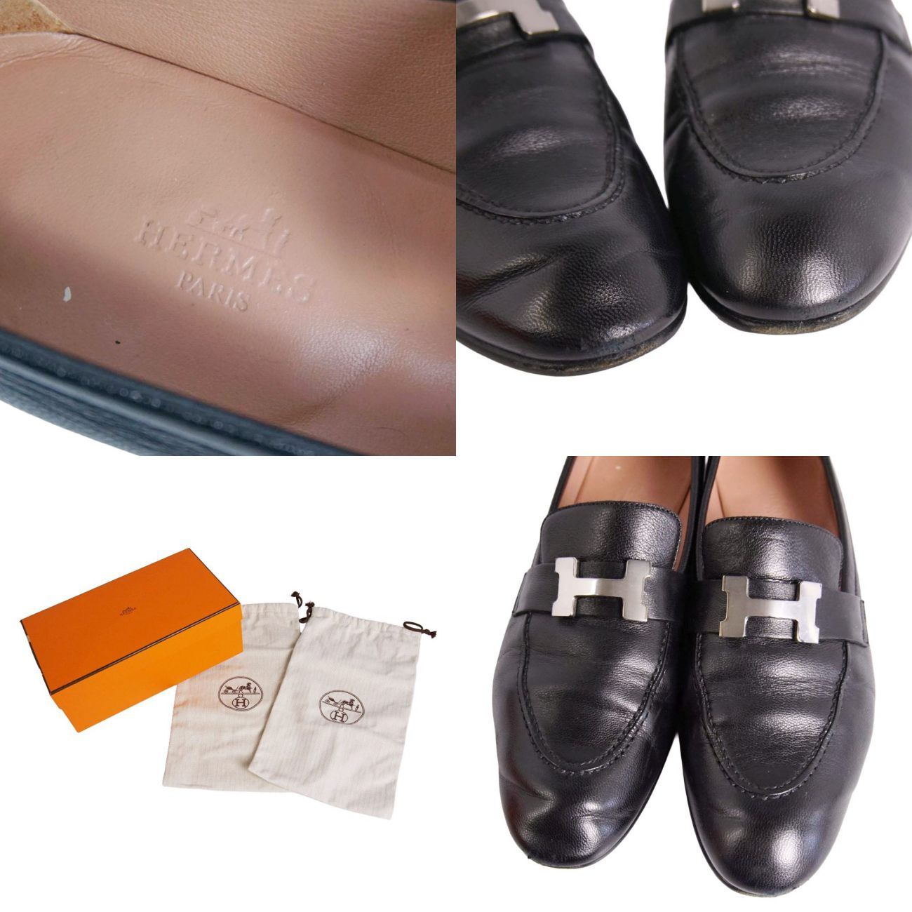 美品 エルメス HERMES ローファー 2020 モカシン PARIS パリ - メルカリ