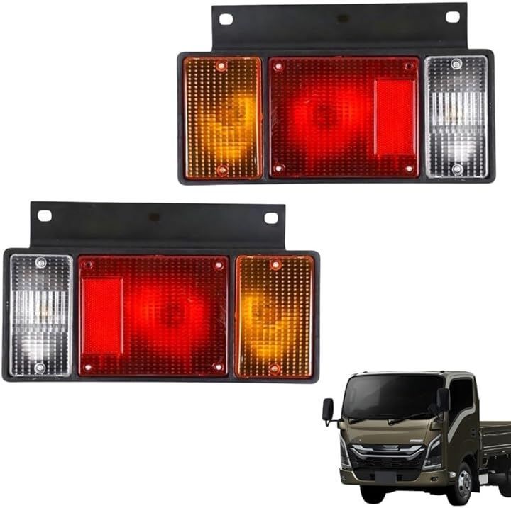 MORASTYLE 互換品 いすゞ エルフ テールランプ 24V 3連 左右セット NEW