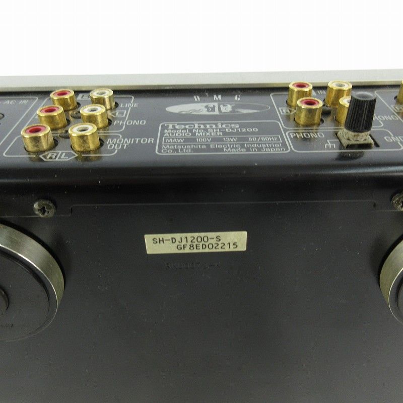 Technics テクニクス DJ ミキサー SH-DJ1200 動作確認済 - メルカリ