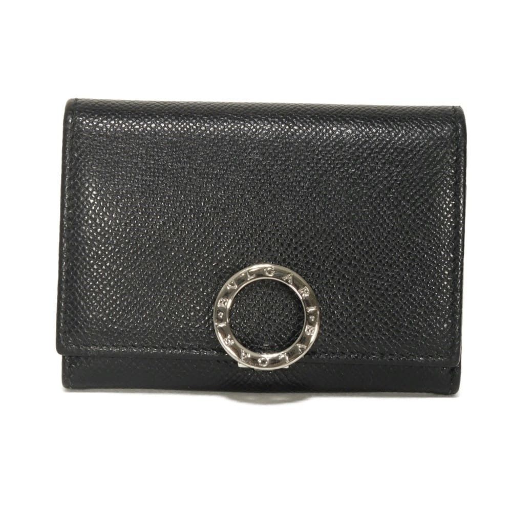 BVLGARI ロゴクリップ ケース カードケース BVLGARI ブルガリ クリップ ビジネス カード ホルダー グレイン カーフ