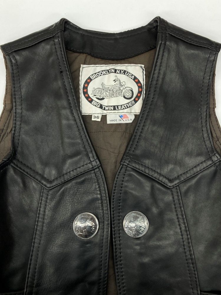 ビッグツインレザー BIG TWIN LEATHER Leather Vest レザー ベスト