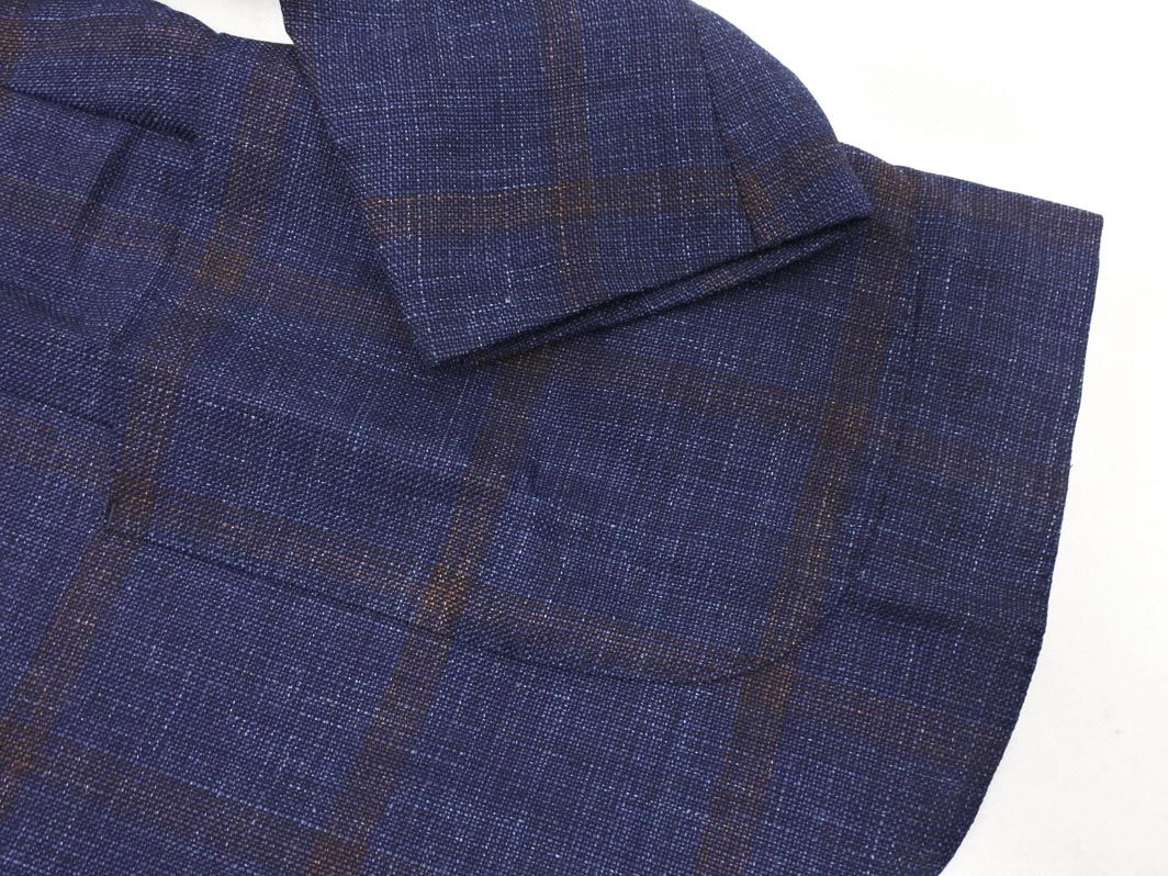 J6162 美品 ロロピアーナ リネンテーラードジャケット ネイビー 46 Loro Piana - Loro Piana ロロピアーナ SENTINEL DECIDE リネン混