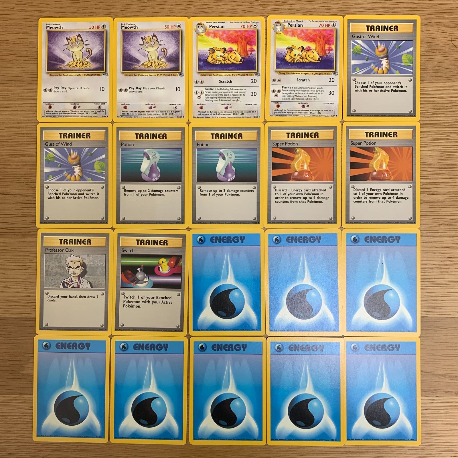 希少】海外版ポケカ ジャングル 構築済みデッキ「Water Blast」1999年