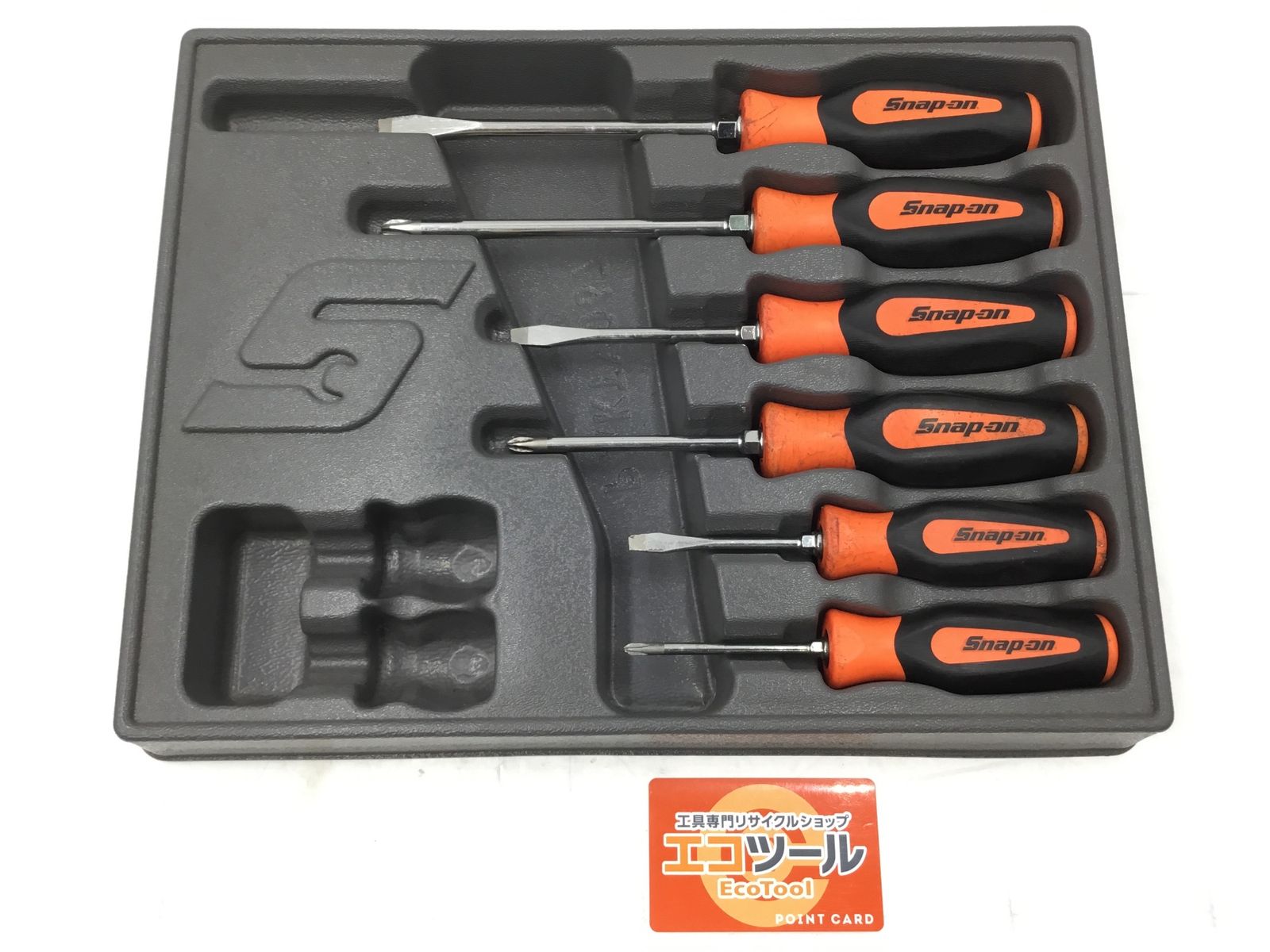 【中古品】Snap-on/スナップオン SGDX80BO 〇 フィリップス フラット チップ コンビネーション ドライバー オレンジ [IT_DVBPS][半田][M04]