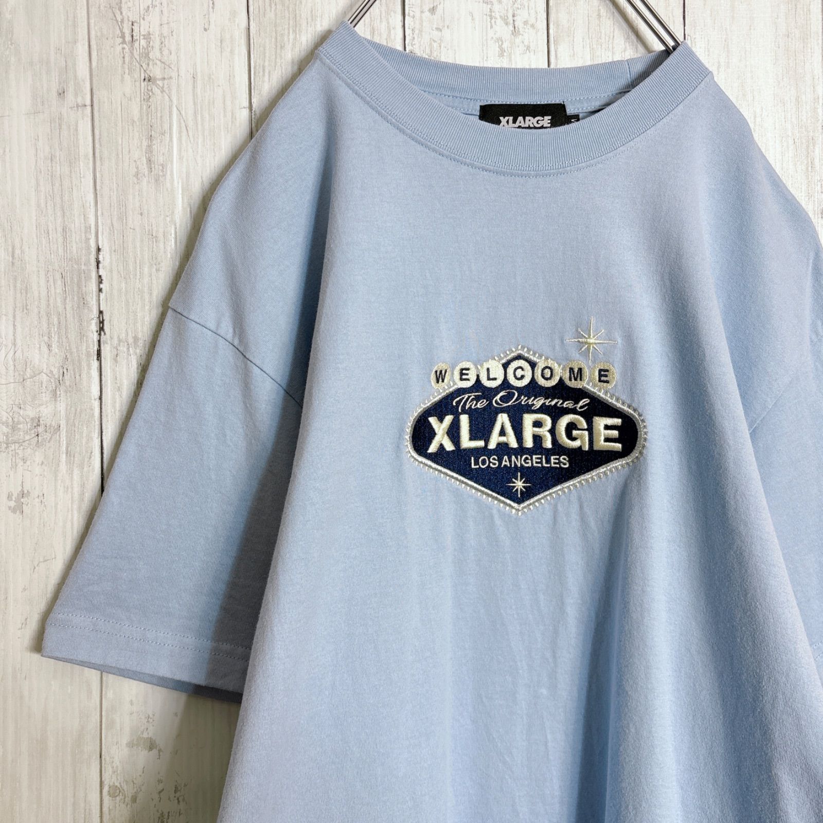 国内正規品】エクストララージ XLARGE 古着 ロサンゼルス 水色 半袖T 