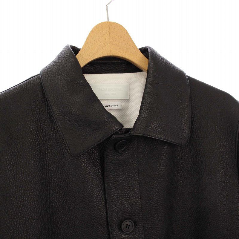 トムブラウン THOM BROWNE 近年モデル レザージャケット 革ジャン 