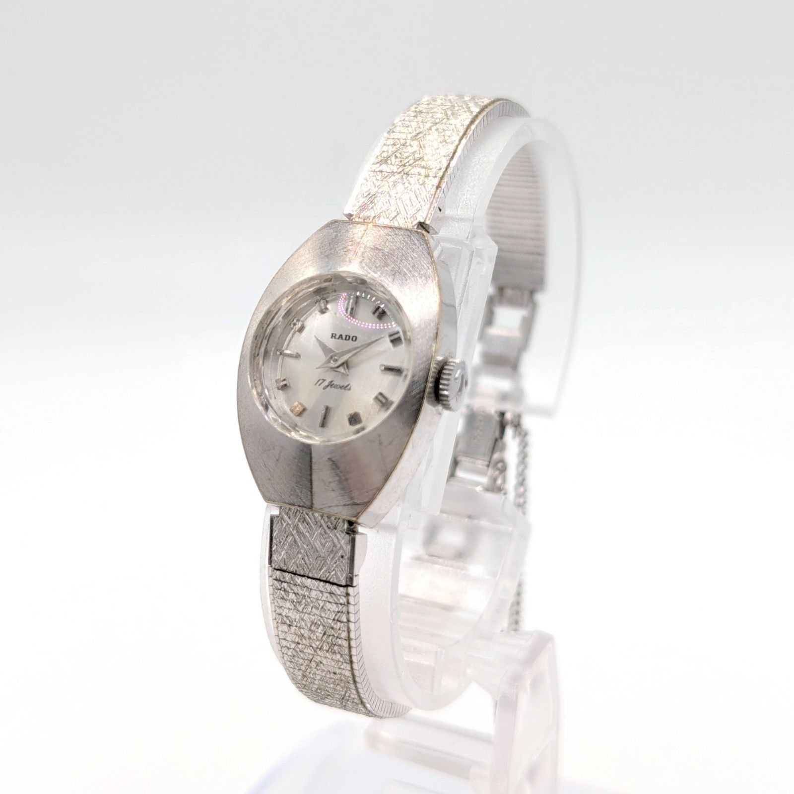 RADO スクエアウォッチ RADO A456967 Watch Hand-Winding Ladies Silver Square Y2K 00S