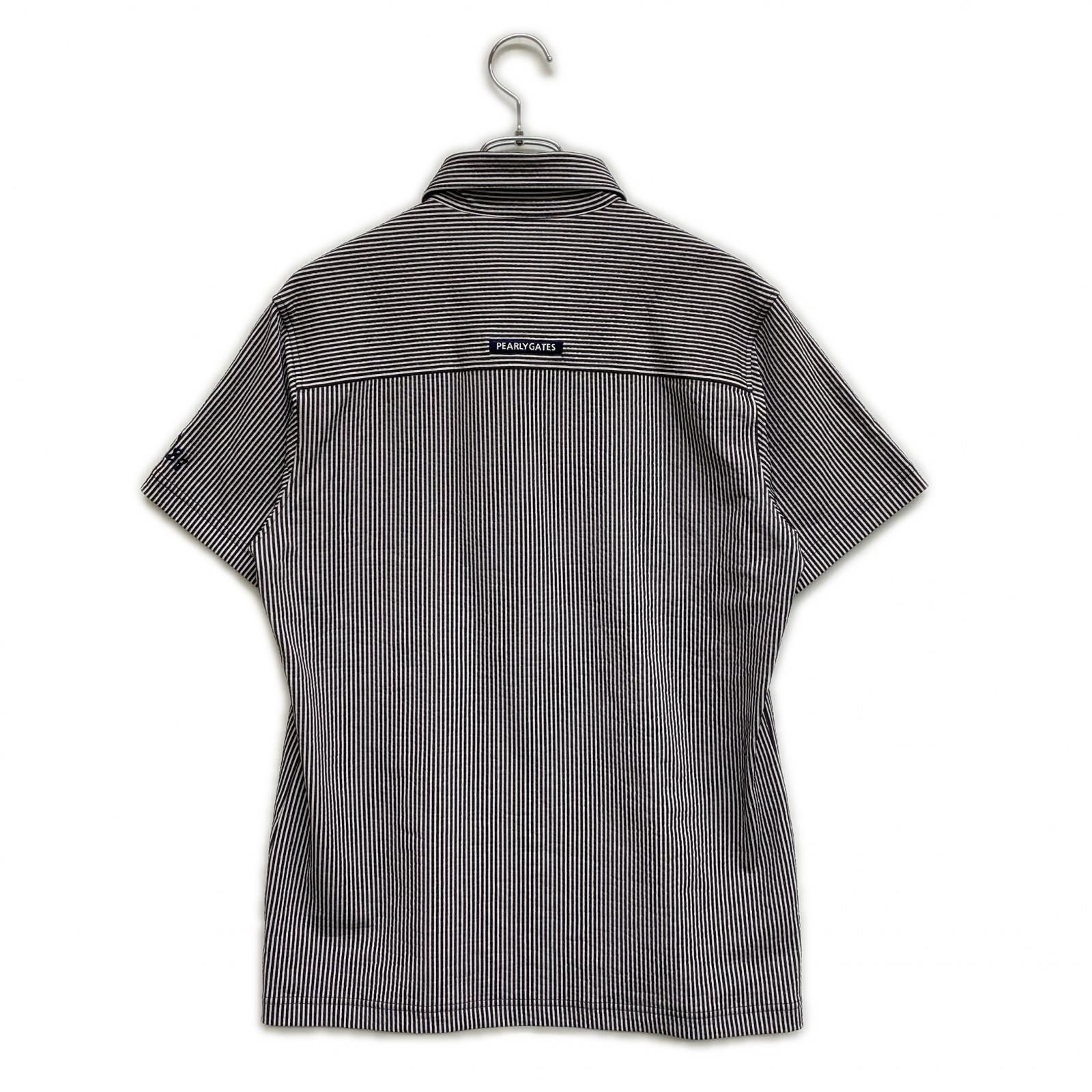 【新品未使用】PEARLY GATES ストライプポロシャツ PEARLY GATES ストライプポロシャツ サイズ5 サッカーストライプ2WAY