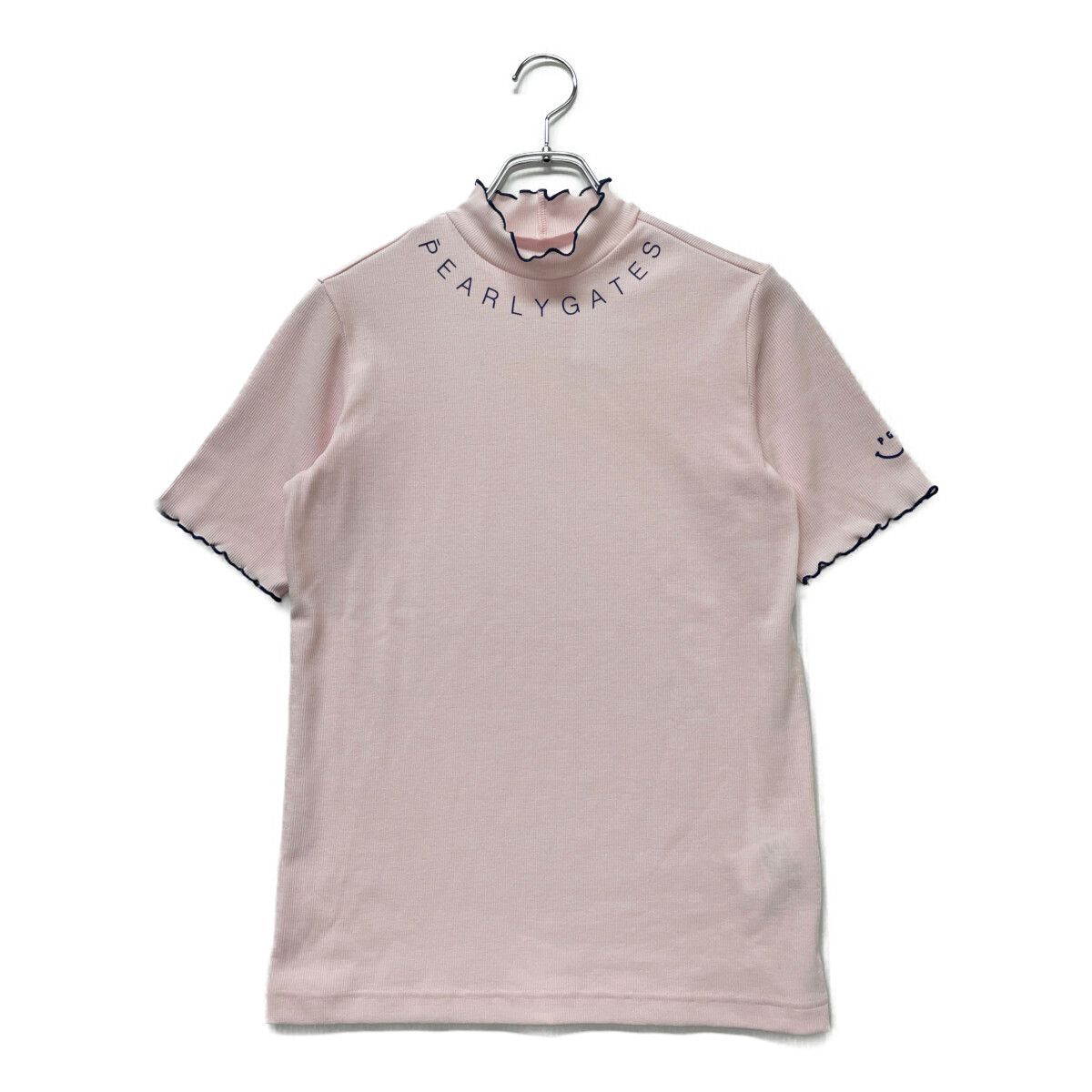 中古 レディース パーリーゲイツ PEARLY GATES ニット 2(L) ピンク モックネック
