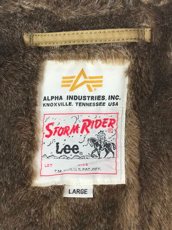 中古品】 ALPHA INDUSTRIES アルファ × LEE リー STORM RIDER N-1 DECK