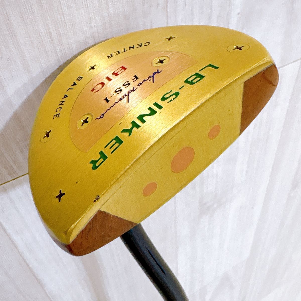 美品 HONMA LB-SINKER BIG FSS-1 ホンマ 木製パター パーシモン