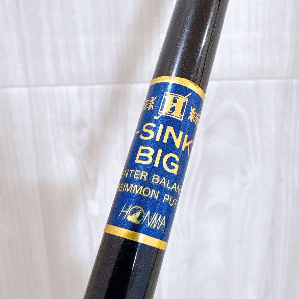 美品 HONMA LB-SINKER BIG FSS-1 ホンマ 木製パター パーシモン