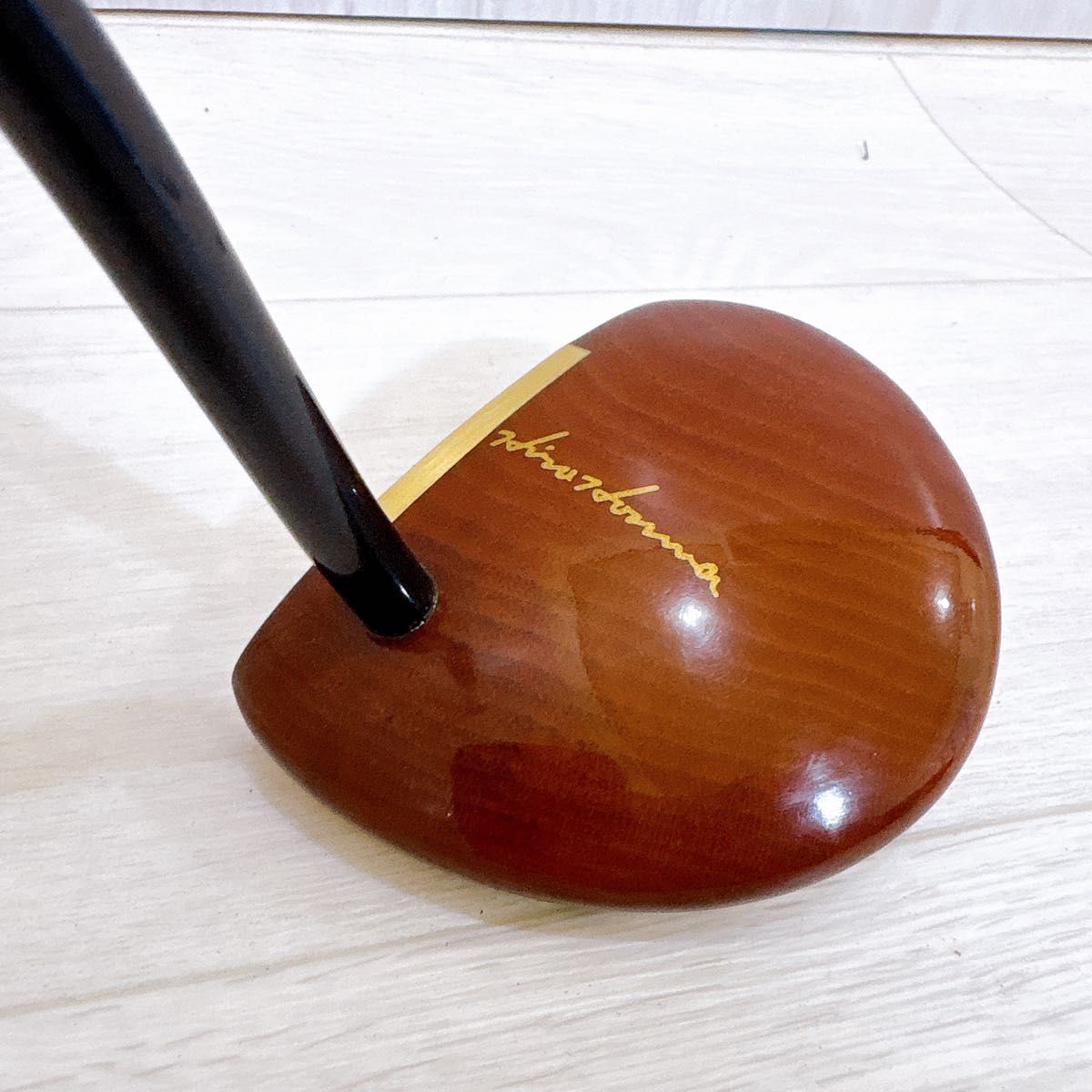 美品 HONMA LB-SINKER BIG FSS-1 ホンマ 木製パター パーシモン