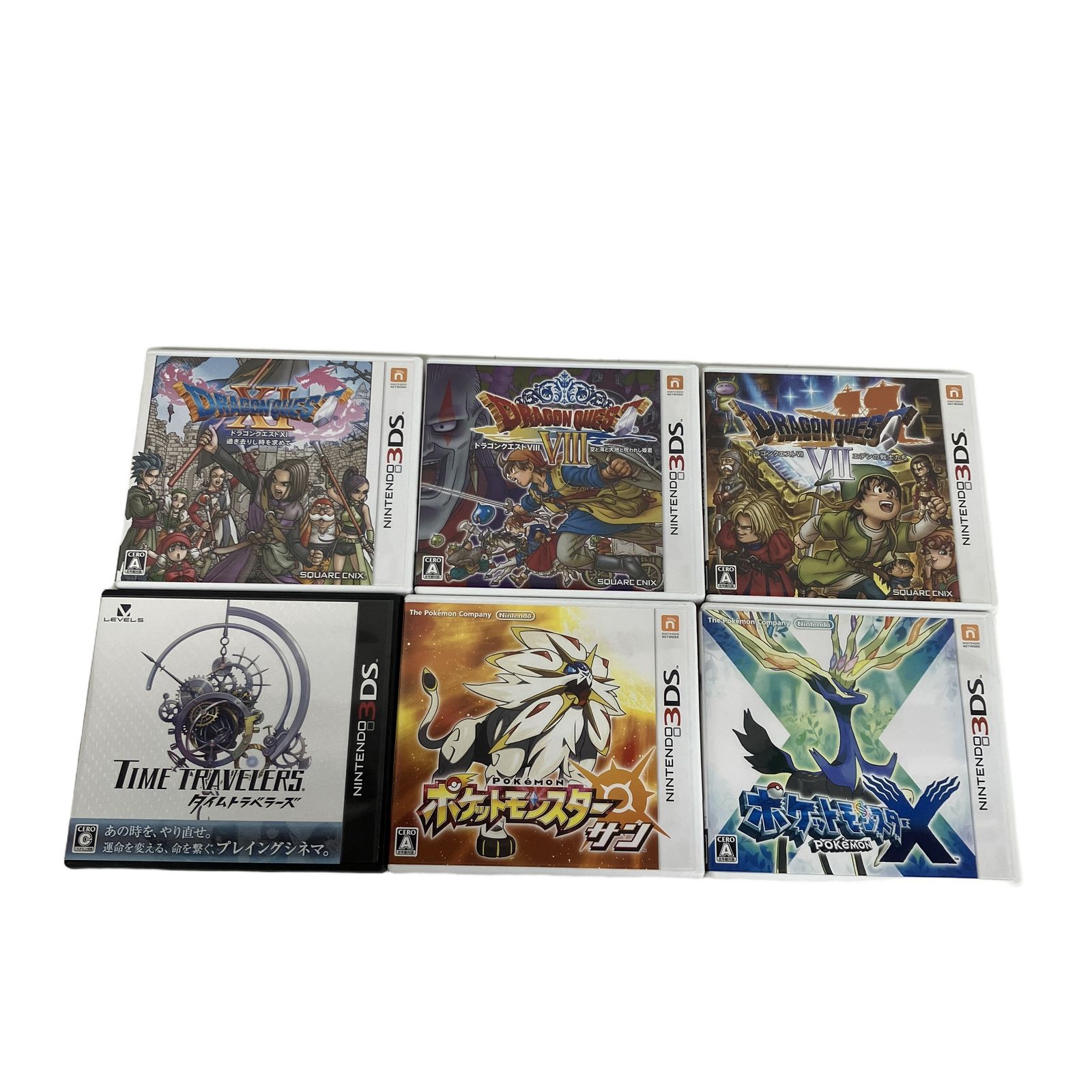 Nintendo 3DSゲームソフト ポケモン ドラゴンクエスト等 6点おまとめ 