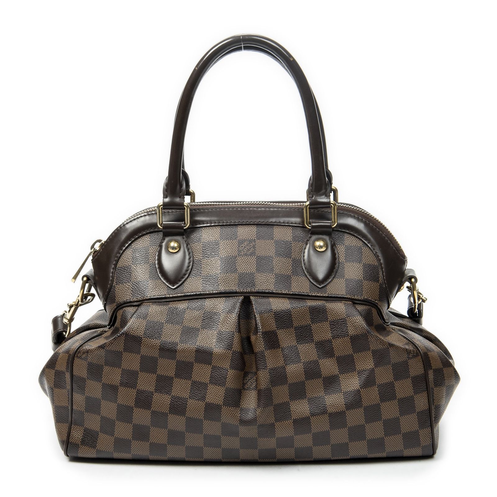 中古] LOUIS VUITTON ルイヴィトントレビ茶色ダミエ エベヌAB - メルカリ