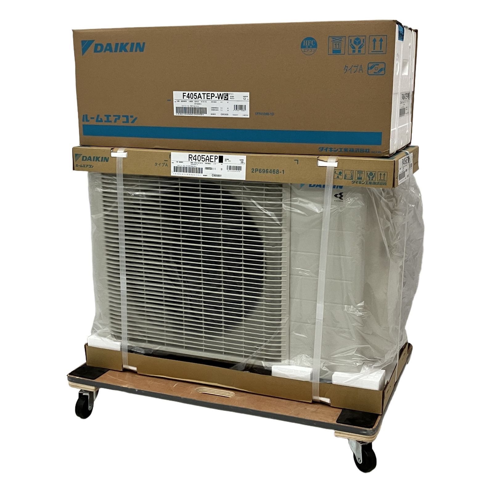 【未使用未開封】ダイキン　エアコン　F405ATEP-W+R405AEP F405ATEP-W+R405AEP｜ダイキンルームエアコン[Eシリーズ][200V]