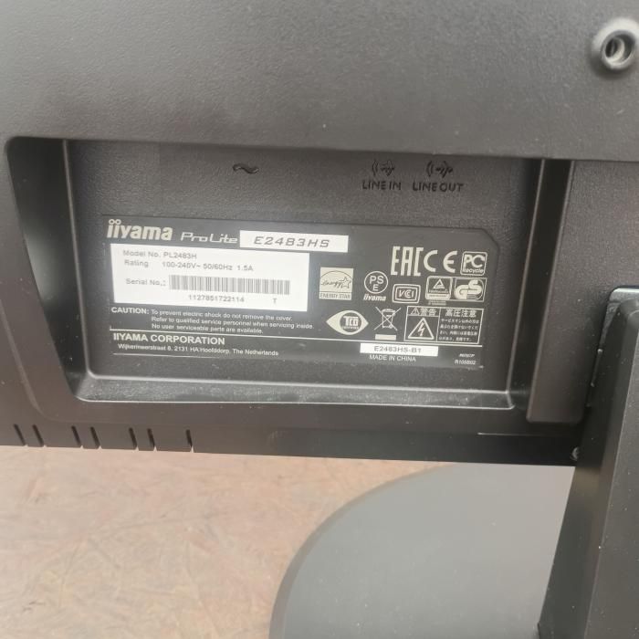 iiyama PL2483H 23.6型 中古モニター ブラック - メルカリ