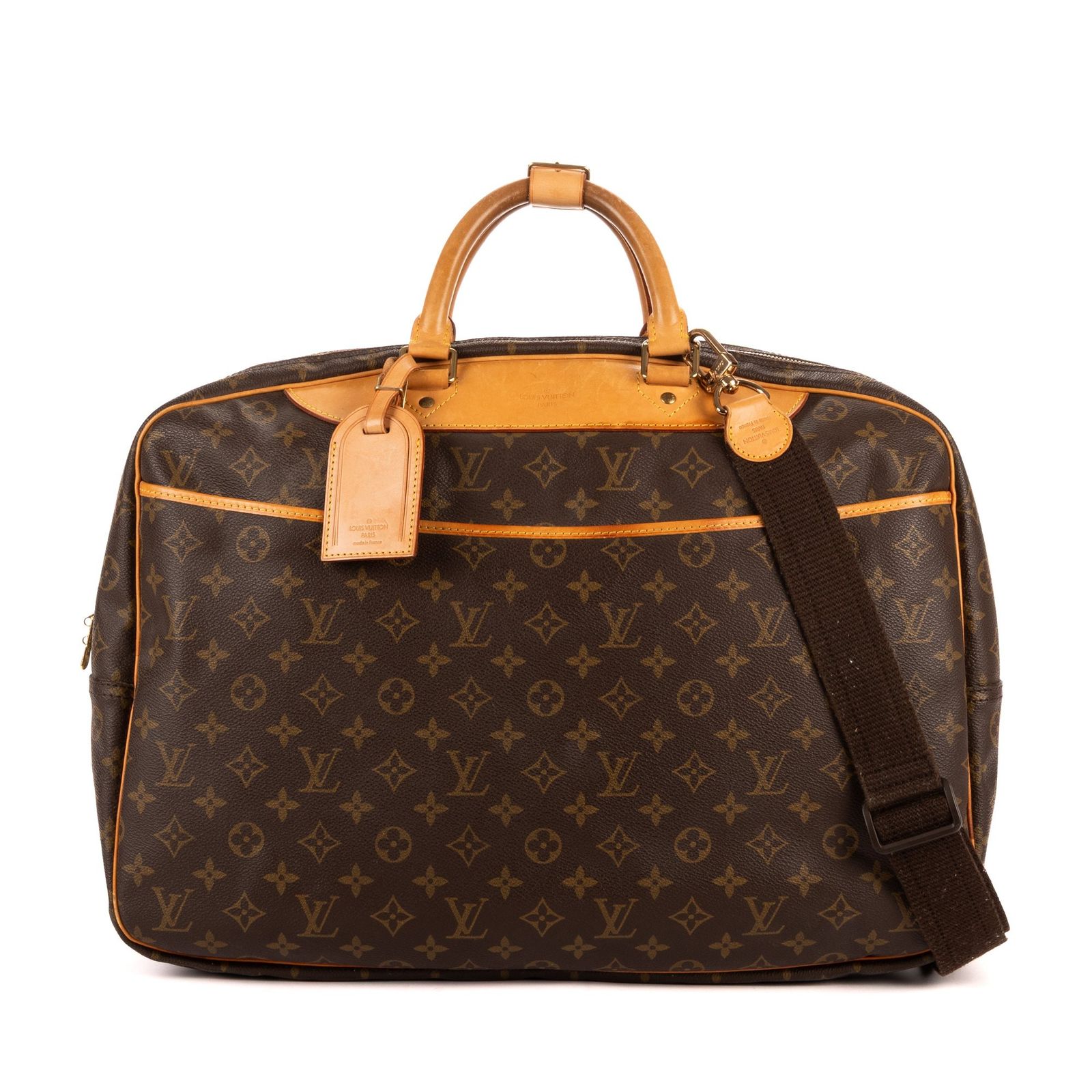 [中古] LOUIS VUITTON ルイヴィトンアリゼ 24h シングルジップ茶色モノグラムキャンバスA