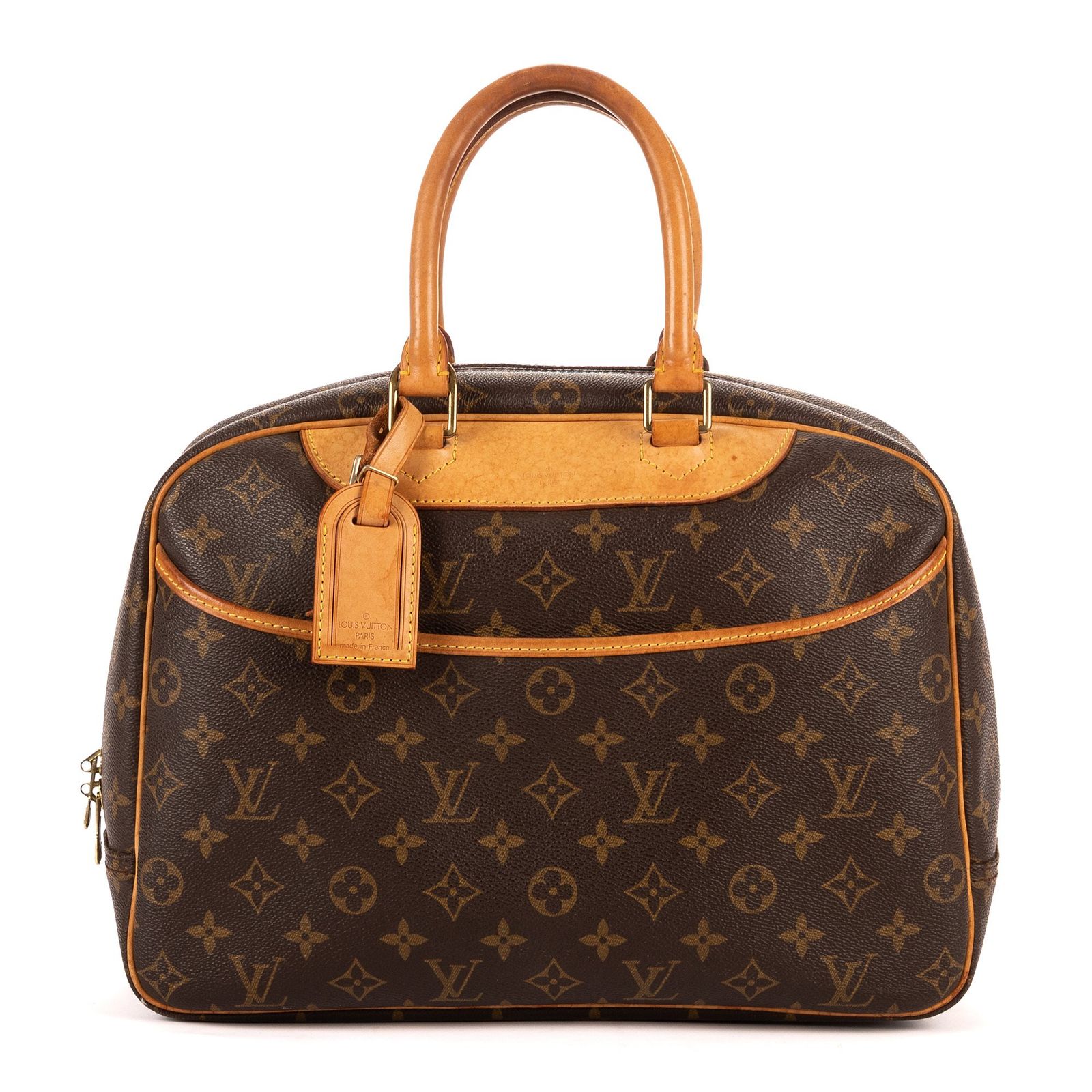 [中古] LOUIS VUITTON ルイヴィトンドーヴィル茶色モノグラムキャンバスA