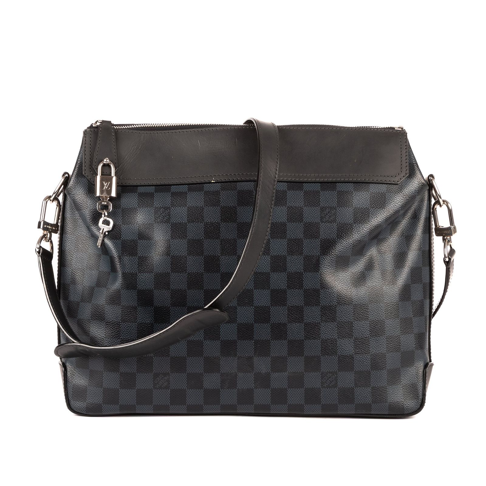 [中古] LOUIS VUITTON ルイヴィトングリニッチ メッセンジャー黒ダミエ コバルトA